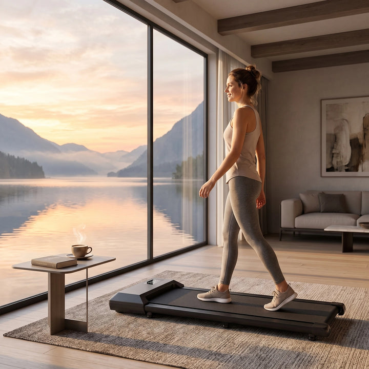 Walking Treadmill with LED Display and Bluetooth Speaker