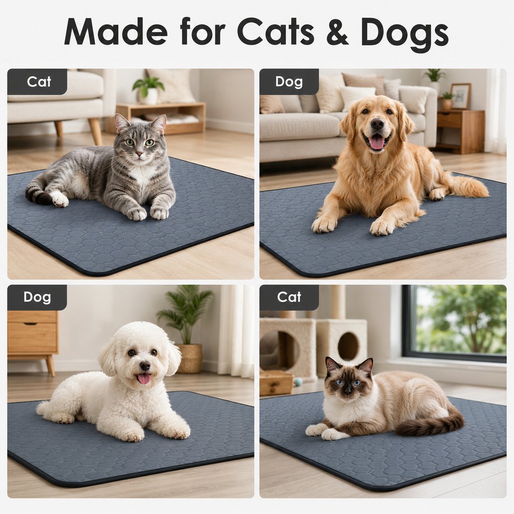 Reusable Washable Pet Pee Pad for Cats & Dogs