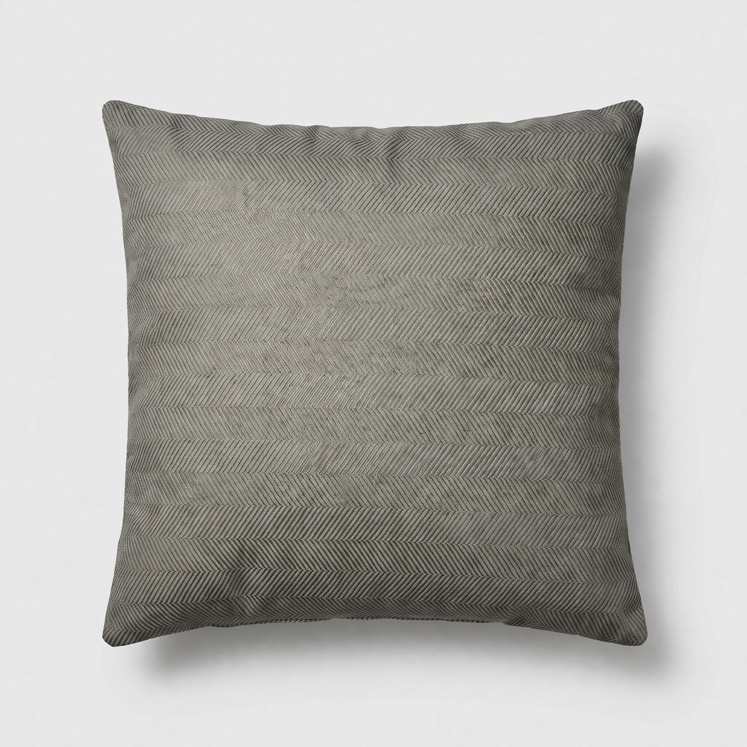 Water Resistant Chenille Sofa Cover with Non Slip Backing and Herringbone Pattern