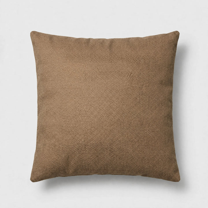 Water Resistant Chenille Sofa Cover with Non Slip Backing and Herringbone Pattern