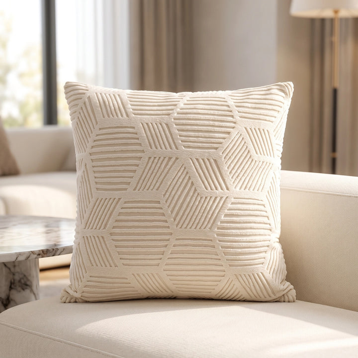 Water Resistant Stretch Sofa Cover with Honeycomb Pattern and Full Coverage