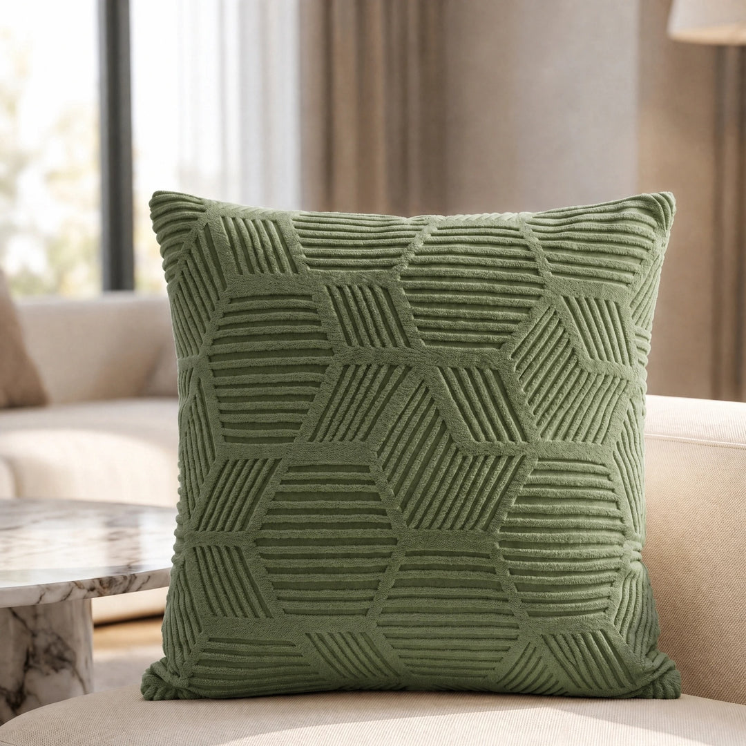 Water Resistant Stretch Sofa Cover with Honeycomb Pattern and Full Coverage