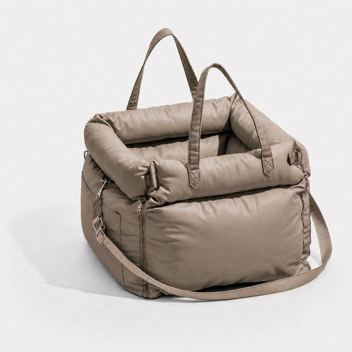 Waterproof Dog Car Seat with LATCH System and Expandable Front Panel