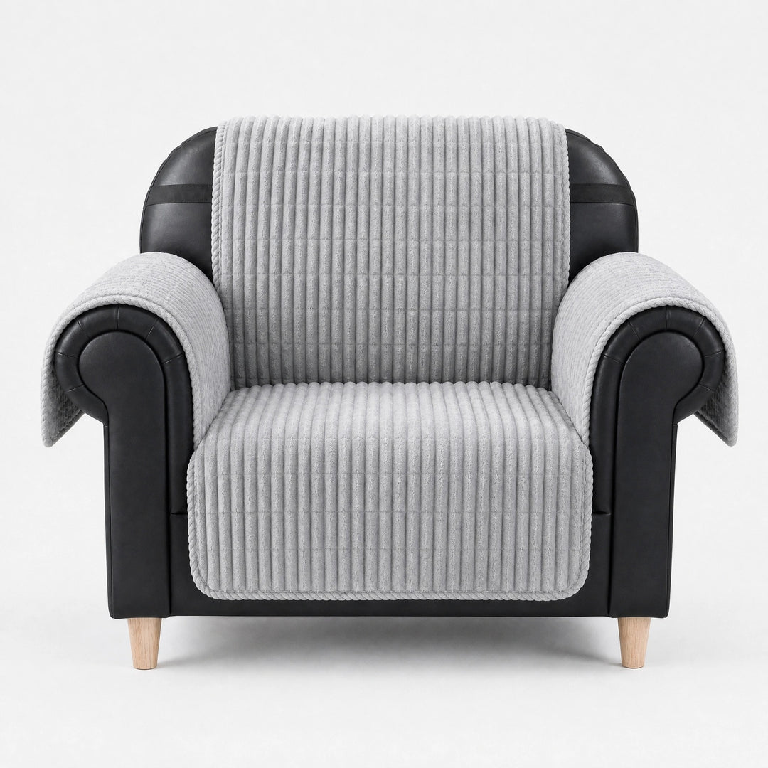 Waterproof Flannel Sofa Cover with Non Slip Backing for Recliners and Sofas