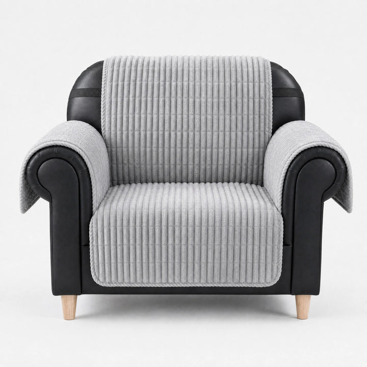 Waterproof Flannel Sofa Cover with Non Slip Backing for Recliners and Sofas