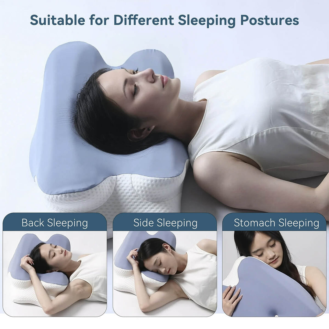 Wave Cervical Pillow - Orthopaedic Contour Shaped Memory Foam