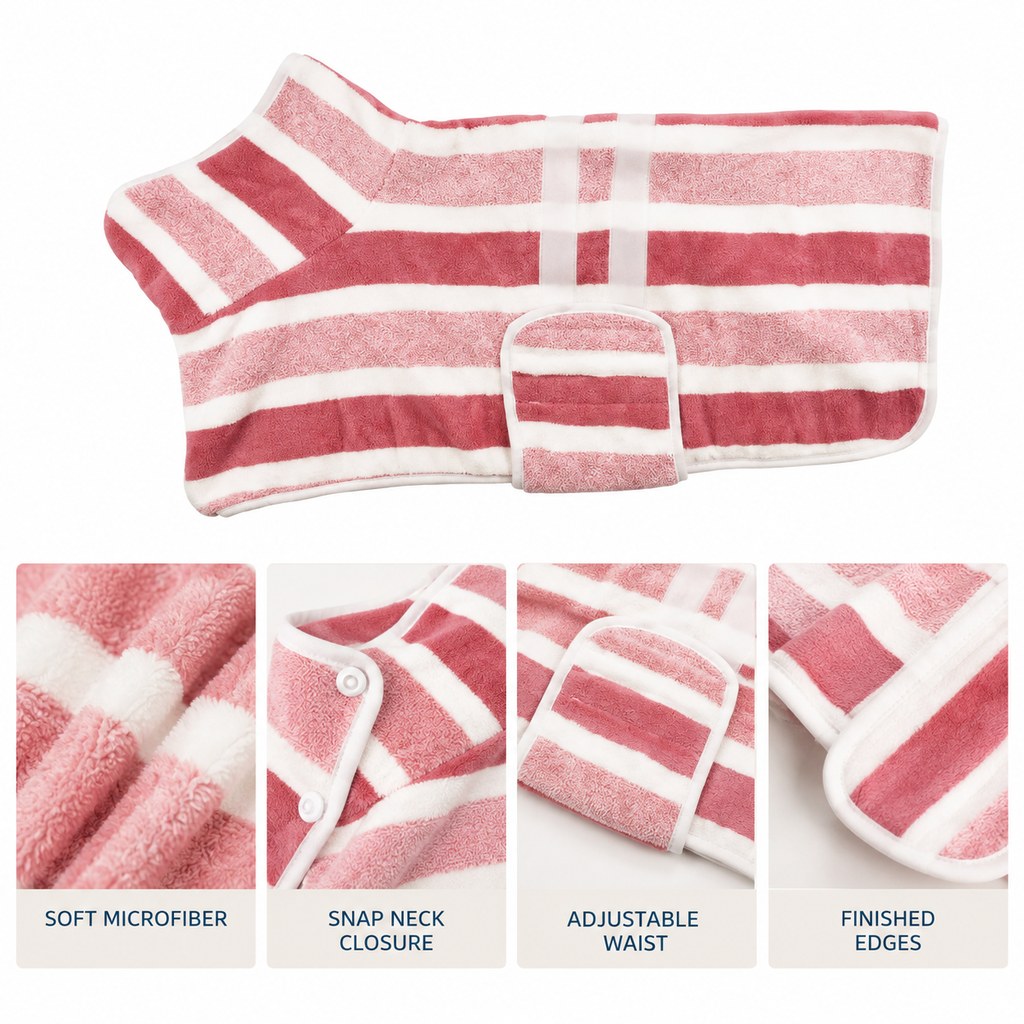 Wearable Microfiber Dog Drying Towel