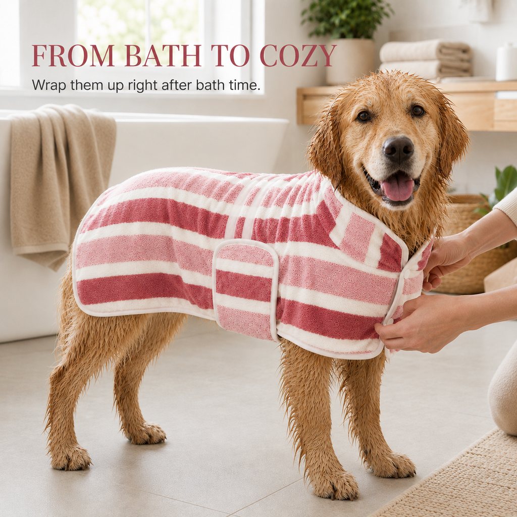 Wearable Microfiber Dog Drying Towel