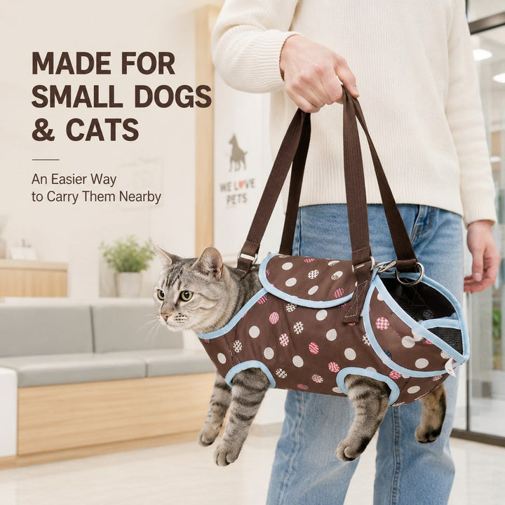 Wearable Pet Carrier Harness for Small Dogs & Cats