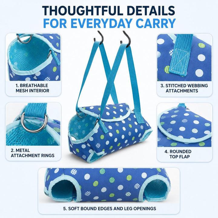 Wearable Pet Carrier Harness for Small Dogs & Cats