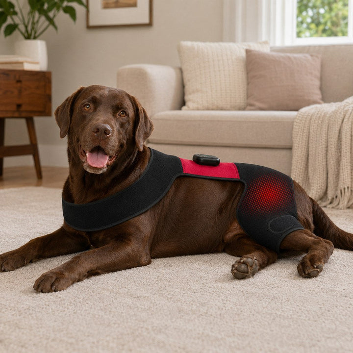 Wearable Red & Near-Infrared Hip Wrap for Dogs | Hands-Free At-Home Hip-Area Light Care