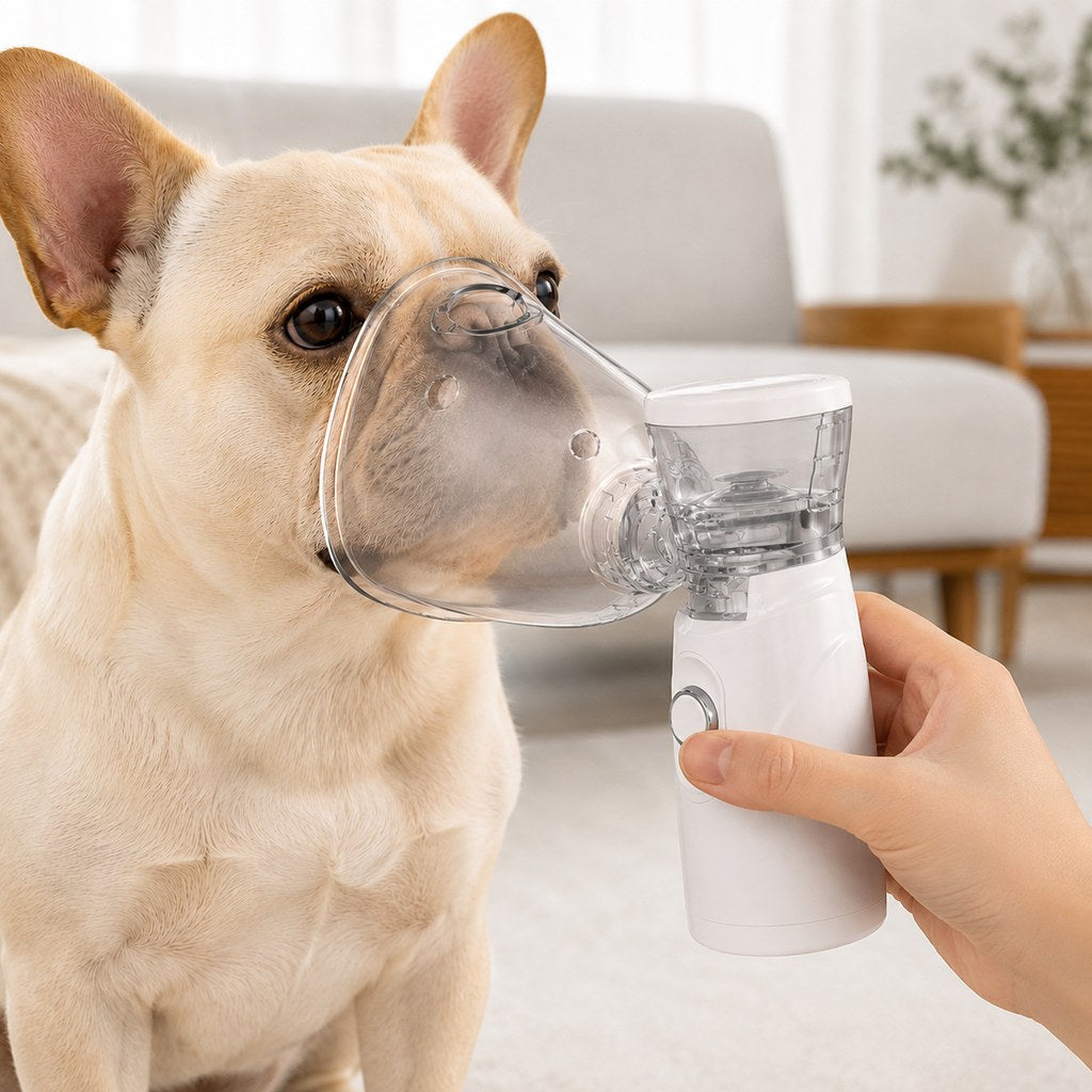Portable Pet Mist Care Kit for Dogs & Cats | Rechargeable Handheld Device with Two Masks