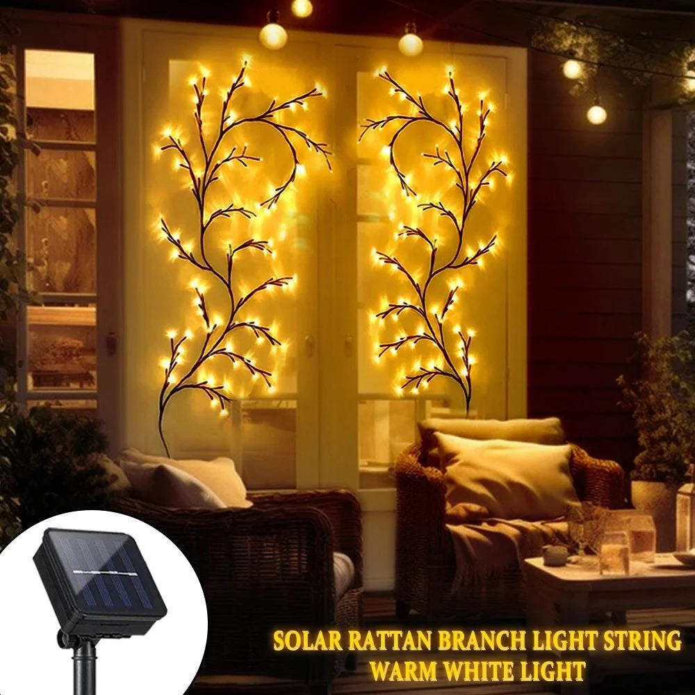 Willow Vine LED Wall Light - USB or Solar Powered, Decorative Branch