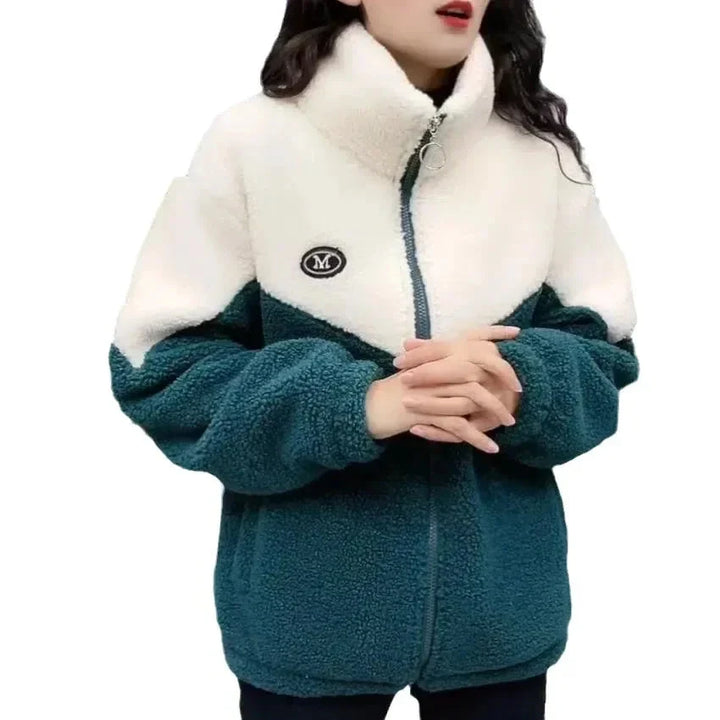 Women's Fleece-Lined Zip-Through Jacket for Autumn and Winter, image 7