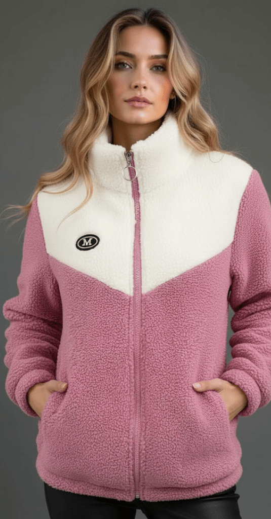 Women's Fleece-Lined Zip-Through Jacket for Autumn and Winter, image 13
