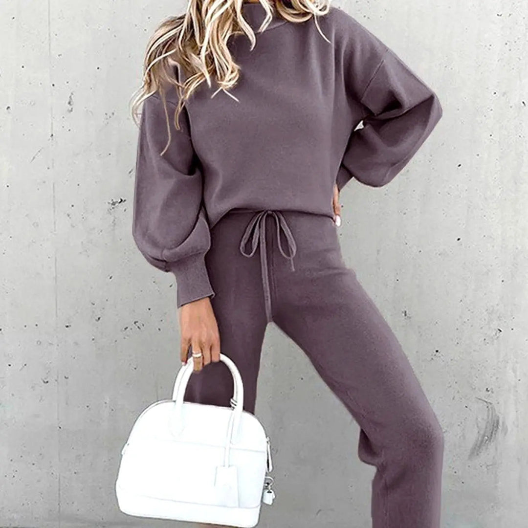 Women's Cosy Two-Piece Tracksuit Outfit Relaxed Jogger Set