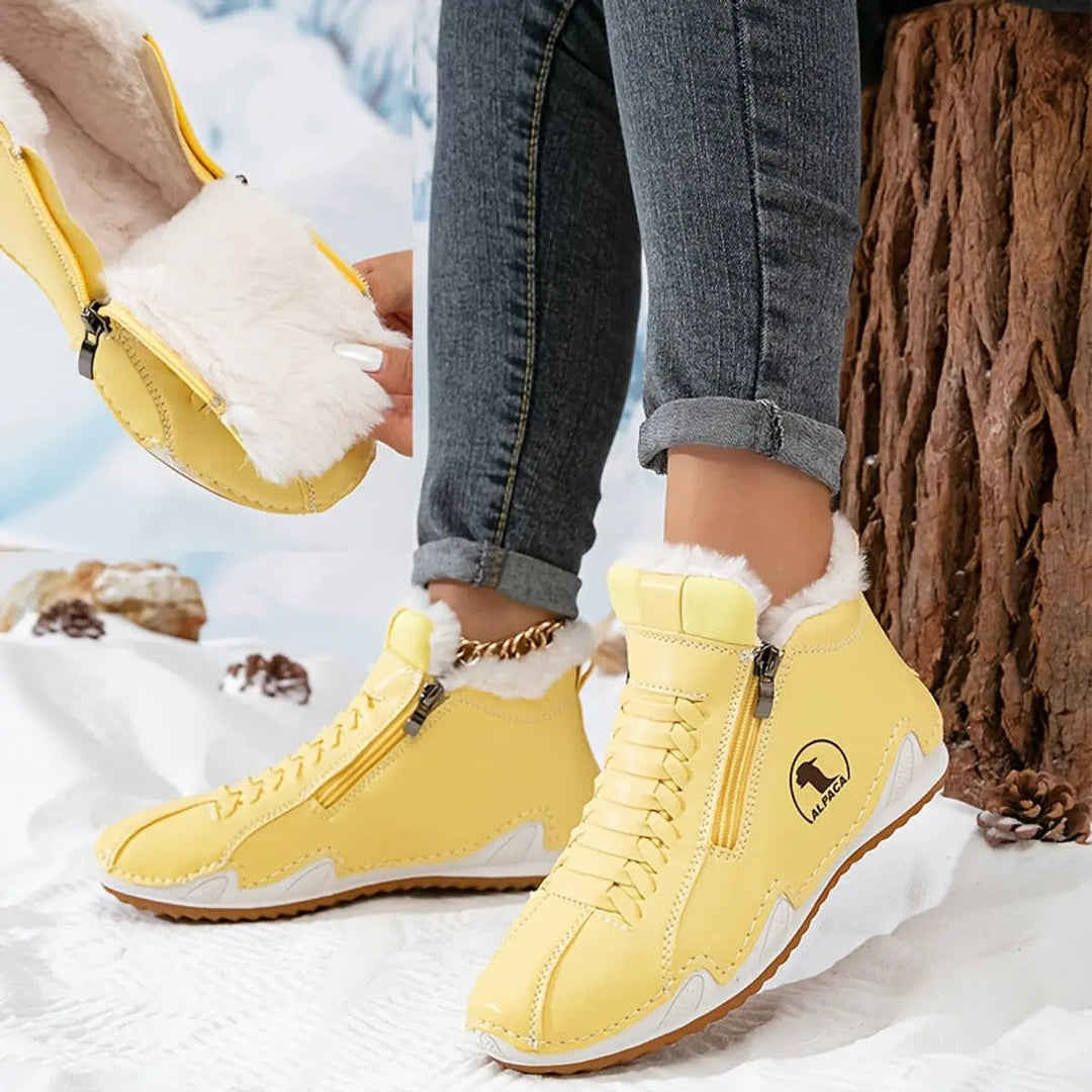 Women's Faux-Fur Lined Zip-Up Winter Ankle Boots