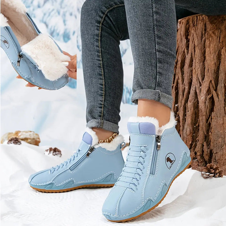 Women's Faux-Fur Lined Zip-Up Winter Ankle Boots