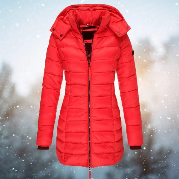 Women's Longline Hooded Quilted Jacket Padded Puffer Coat