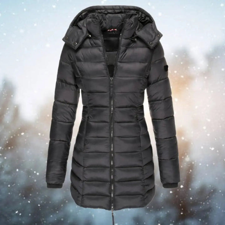 Women's Longline Hooded Quilted Jacket Padded Puffer Coat