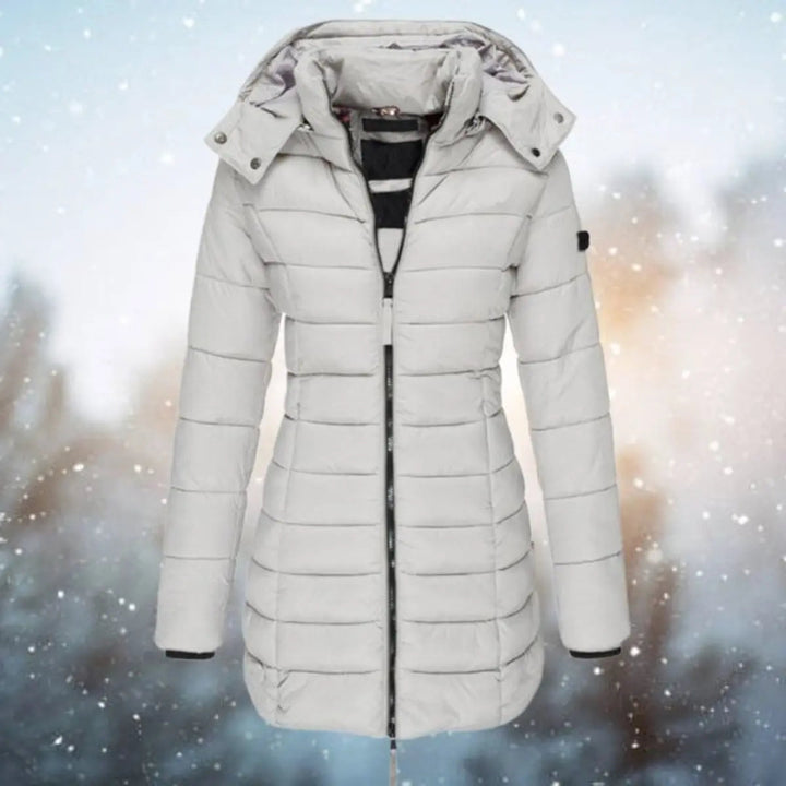 Women's Longline Hooded Quilted Jacket Padded Puffer Coat