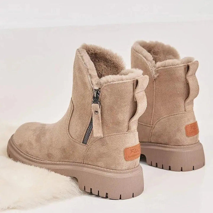 Women's Orthopedic Fur-Lined Zip-Up Ankle Boots
