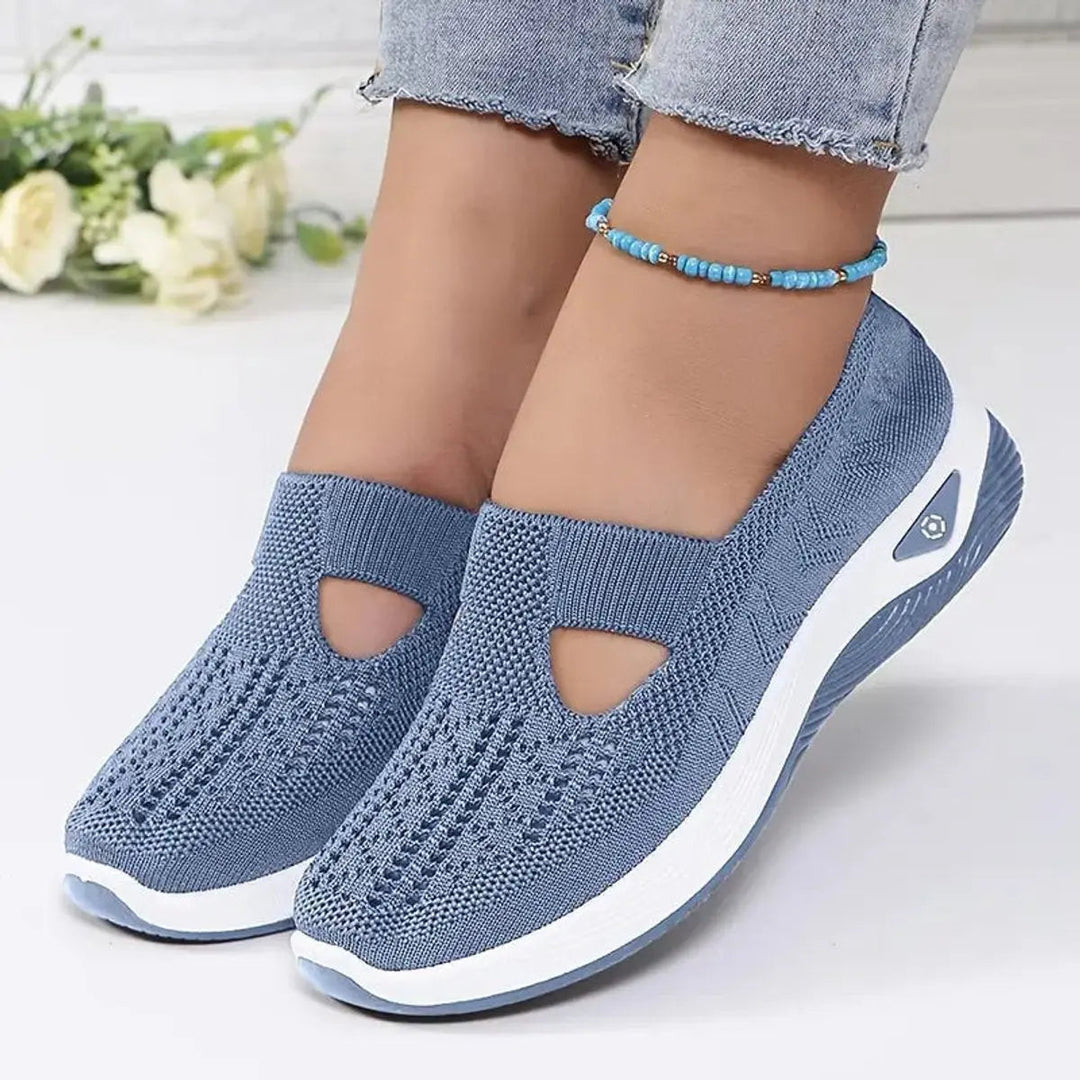 Women's Orthopaedic Slip-On Knit Trainers