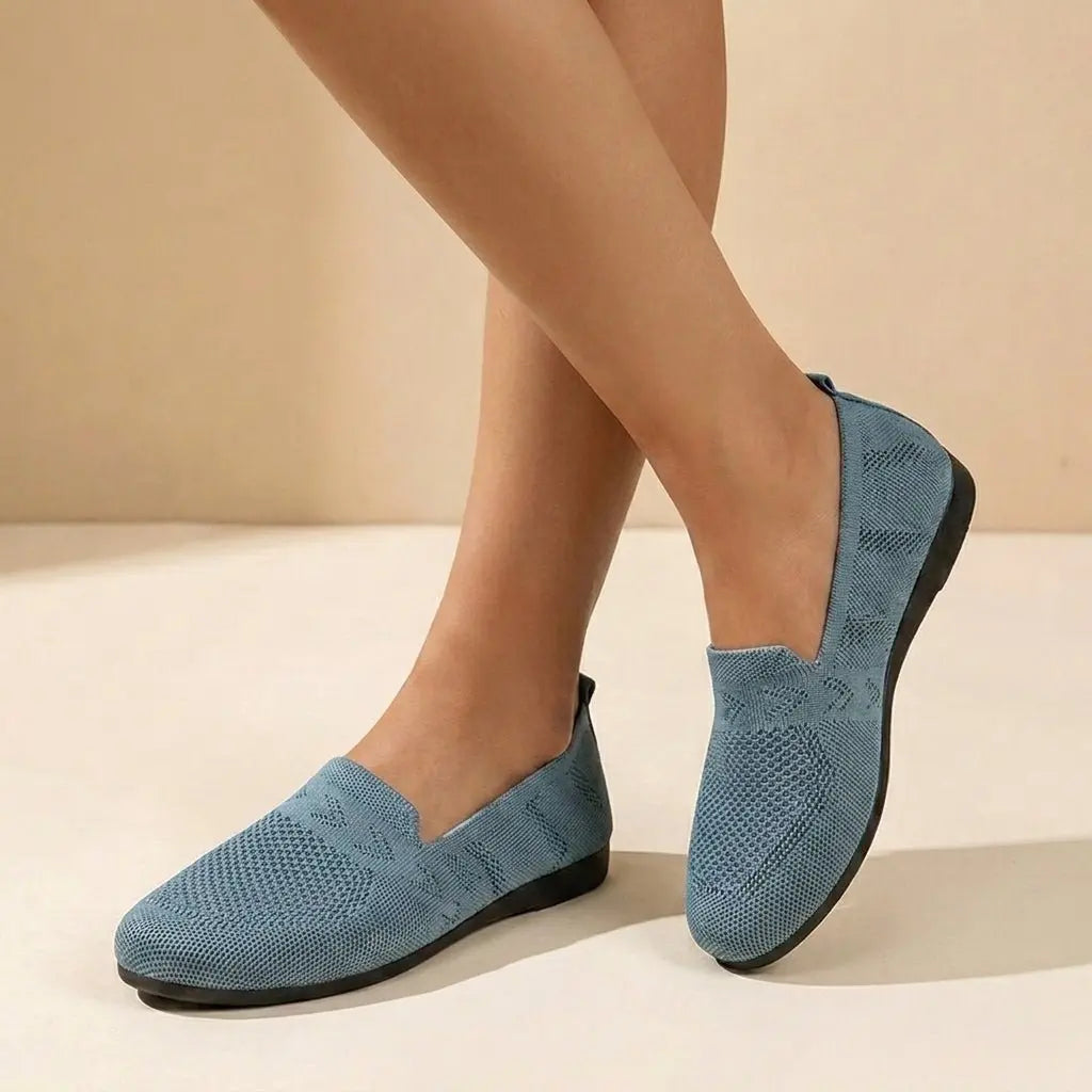 Women's Orthopedic Slip-On Knit Flats Round Toe