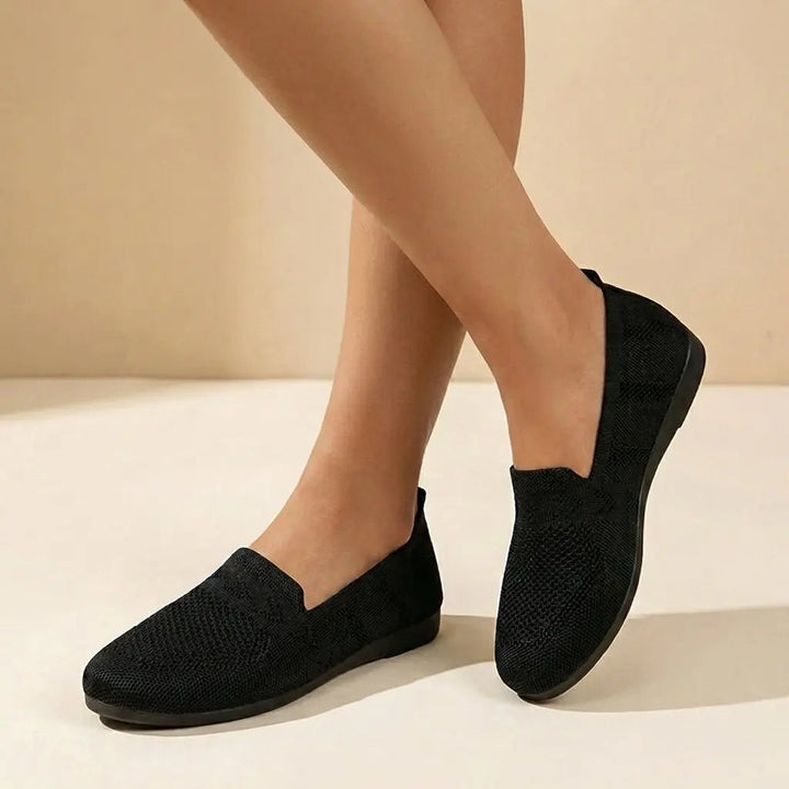 Women's Orthopedic Slip-On Knit Flats Round Toe