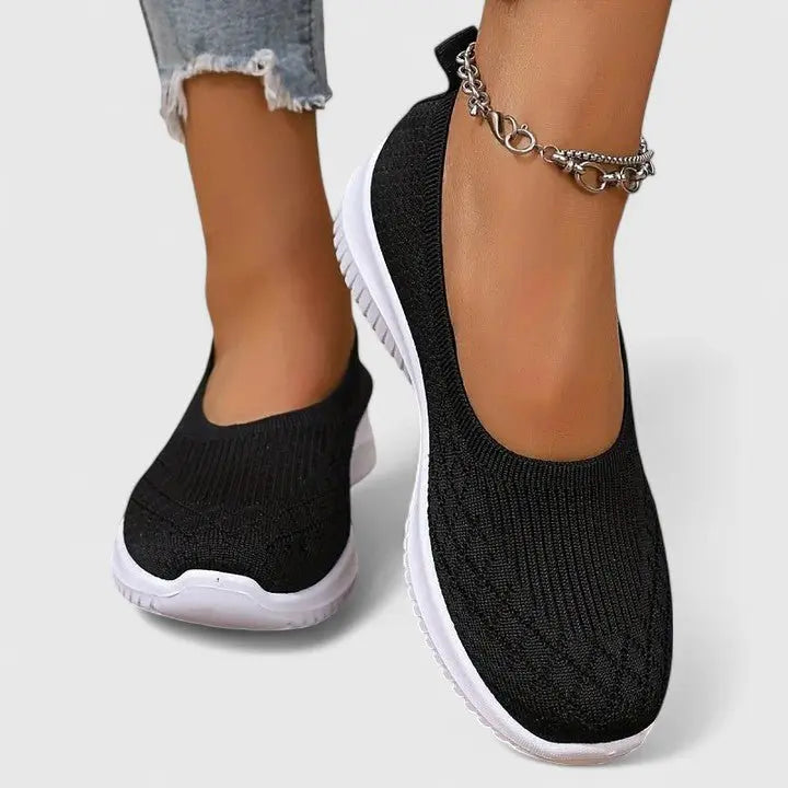 Women's Orthopaedic Slip-On Breathable Knit Trainers