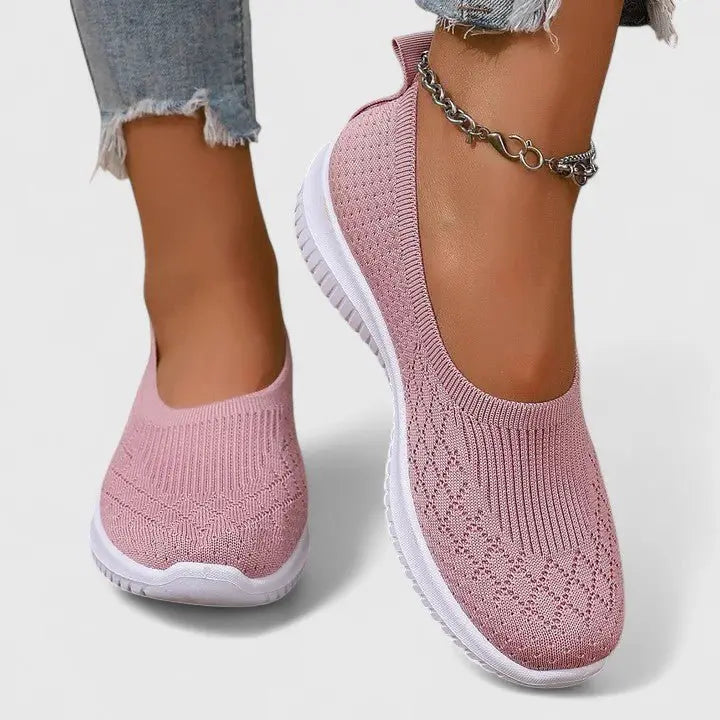 Women's Orthopaedic Slip-On Breathable Knit Trainers