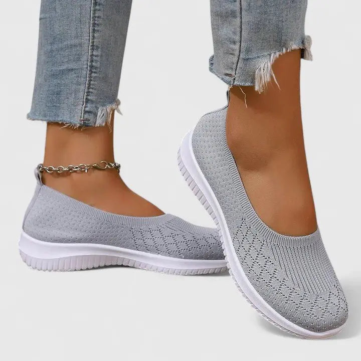 Women's Orthopaedic Slip-On Breathable Knit Trainers