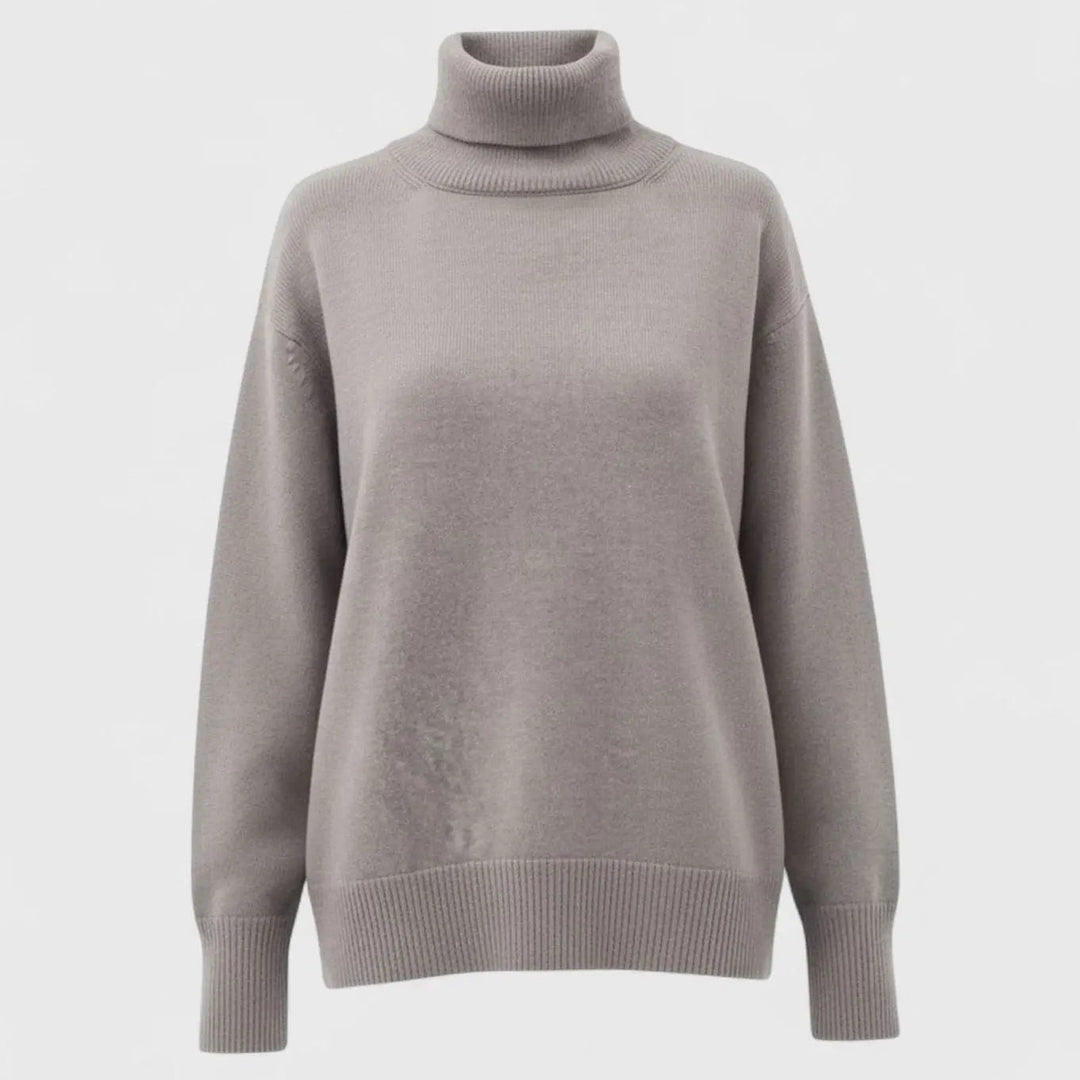 Women's Oversized Chunky Turtleneck Knit Sweater