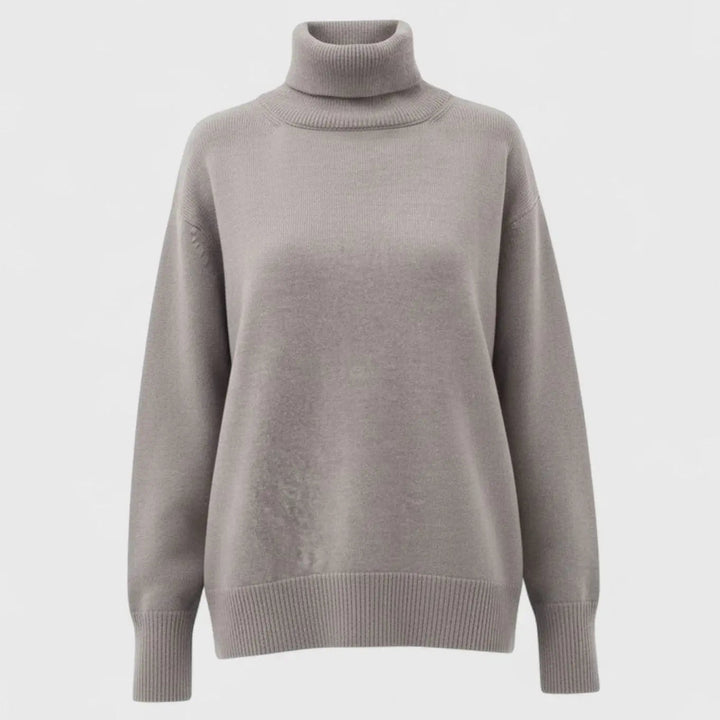 Women's Oversized Chunky Turtleneck Knit Sweater