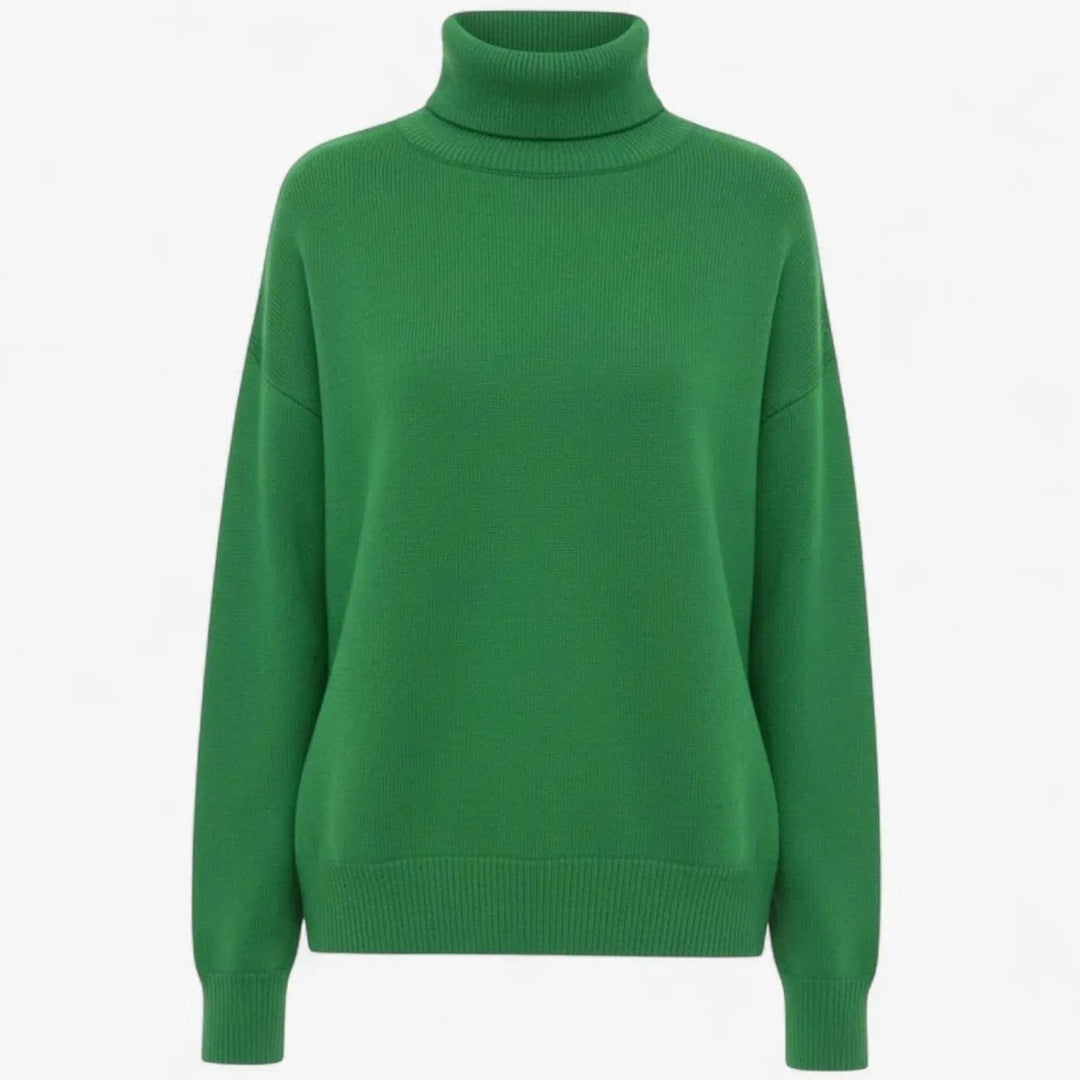 Women's Oversized Chunky Turtleneck Knit Sweater