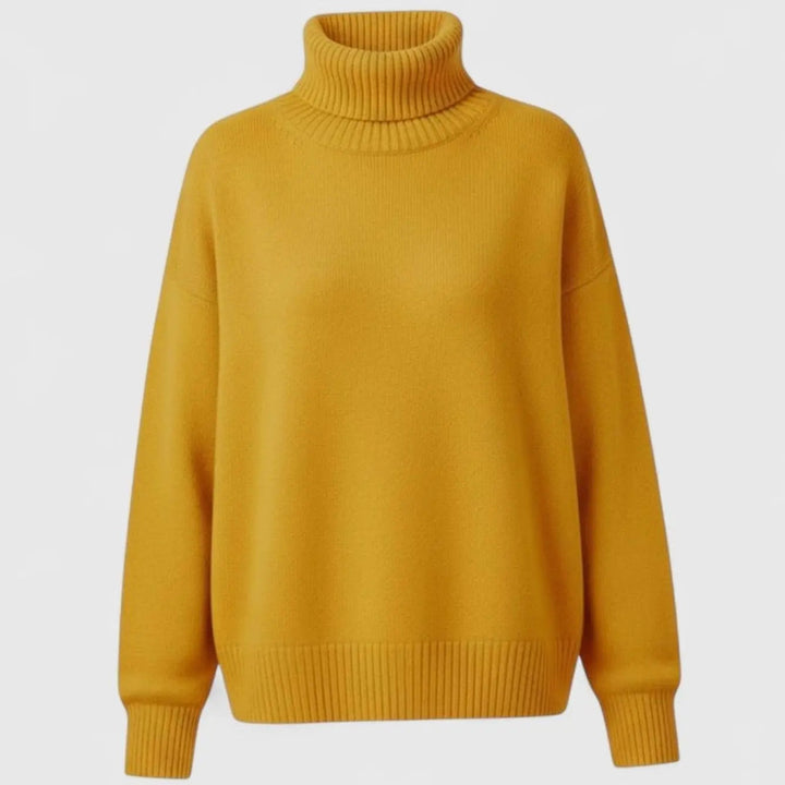Women's Oversized Chunky Turtleneck Knit Sweater