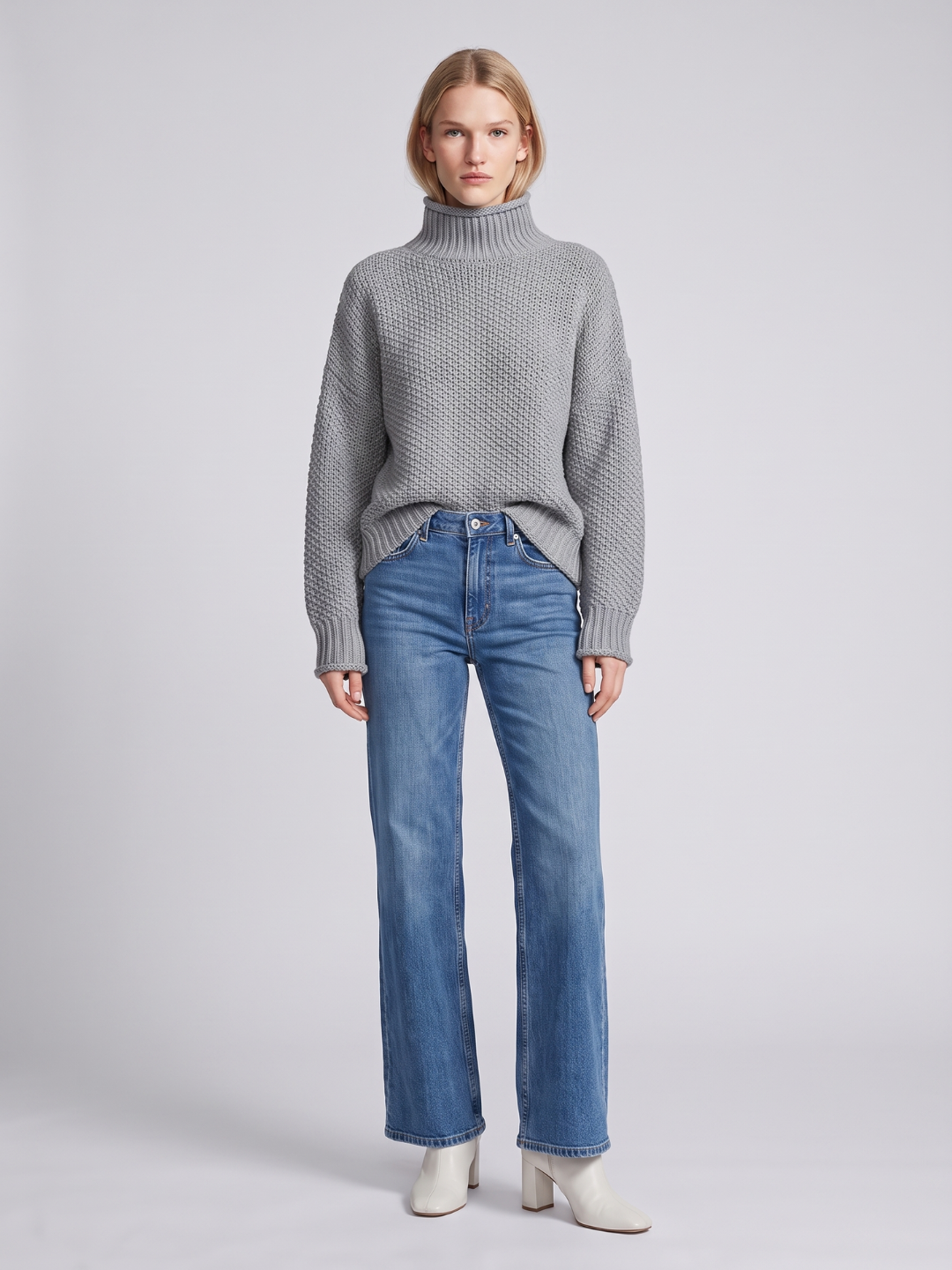 Women's Oversized Chunky Turtleneck Sweater