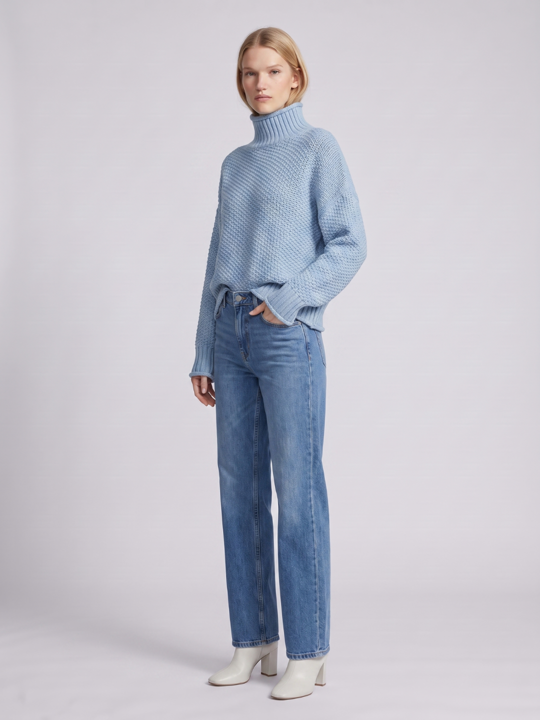 Women's Oversized Chunky Turtleneck Sweater