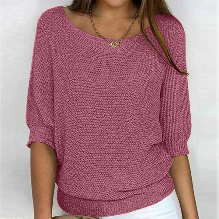 Women's Relaxed-Fit Batwing-Sleeve Knit Sweater