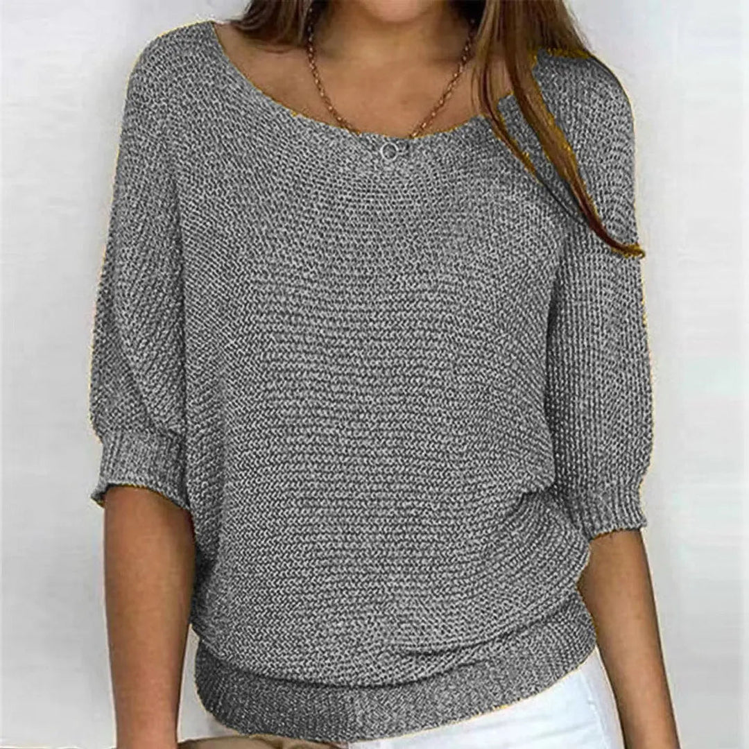 Women's Relaxed-Fit Batwing-Sleeve Knit Sweater
