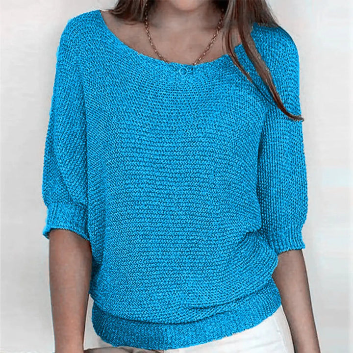 Women's Relaxed-Fit Batwing-Sleeve Knit Sweater