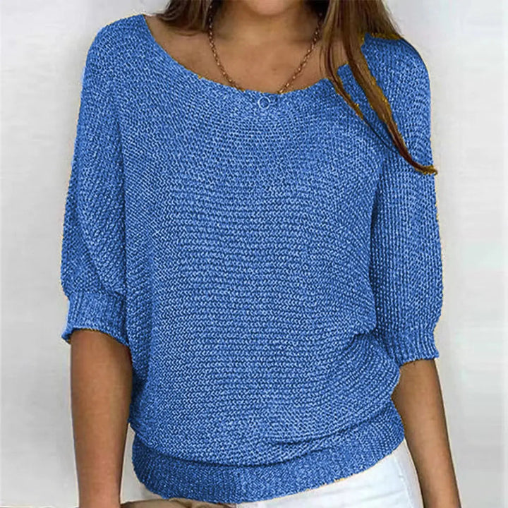 Women's Relaxed-Fit Batwing-Sleeve Knit Sweater