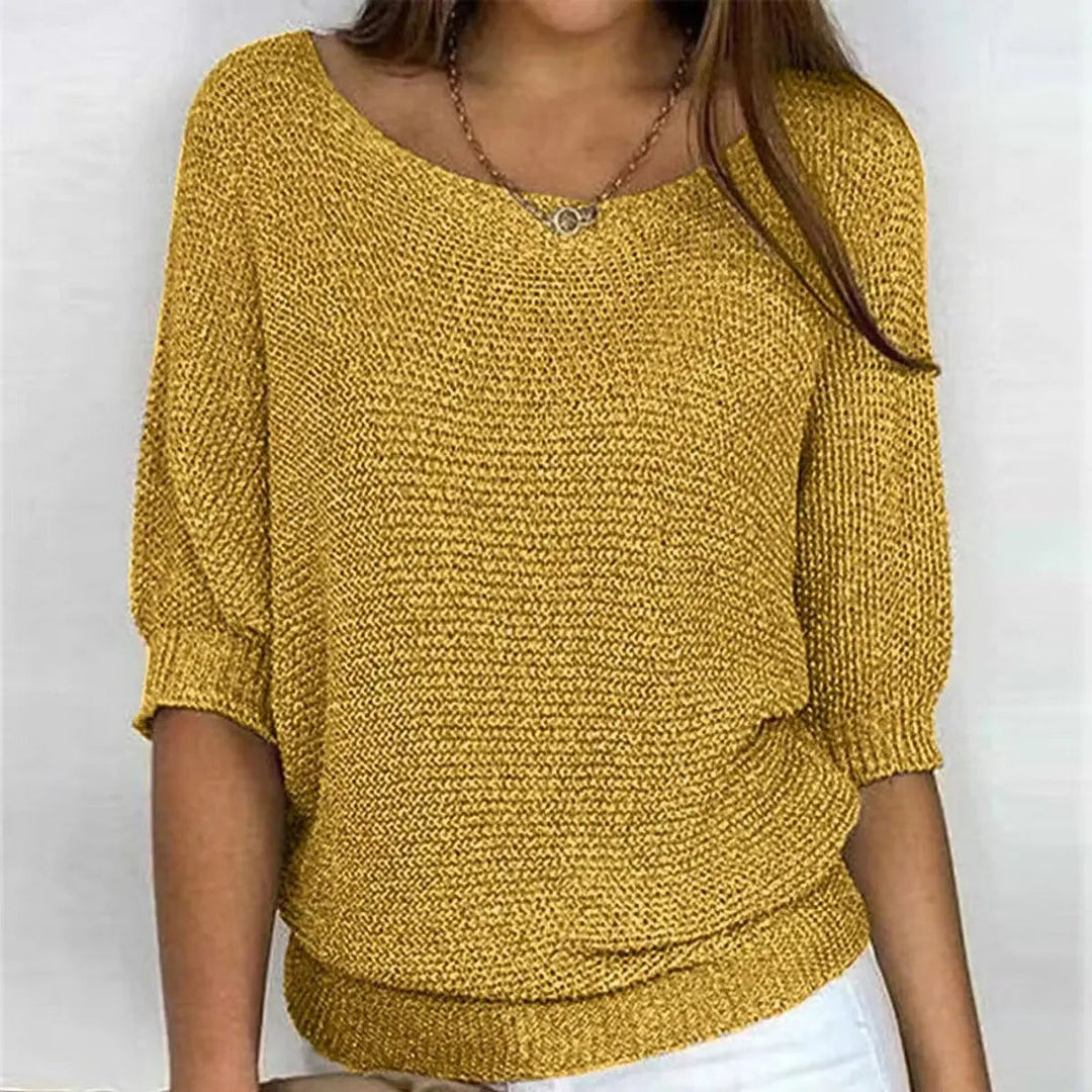 Women's Relaxed-Fit Batwing-Sleeve Knit Sweater