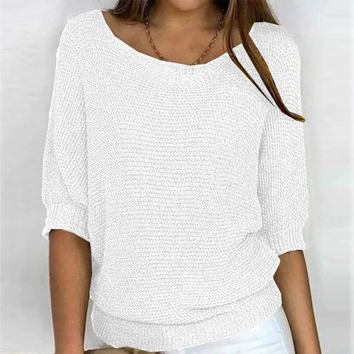 Women's Relaxed-Fit Batwing-Sleeve Knit Sweater