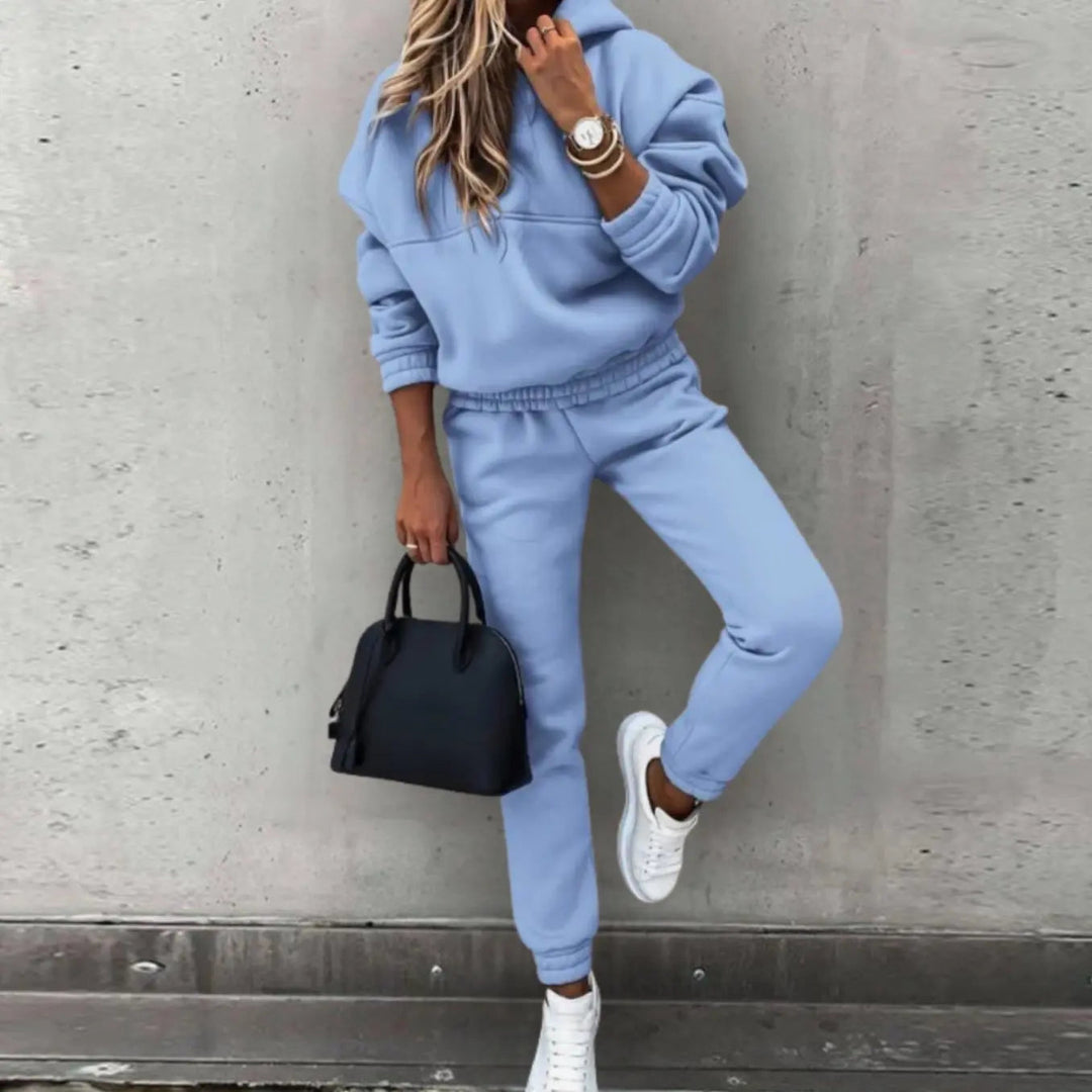Women's Relaxed Fit Hoodie Joggers Matching Tracksuit Set