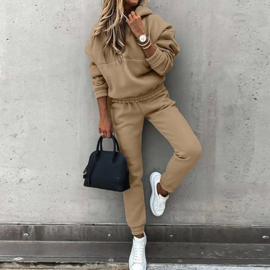 Women's Relaxed Fit Hoodie Joggers Matching Tracksuit Set