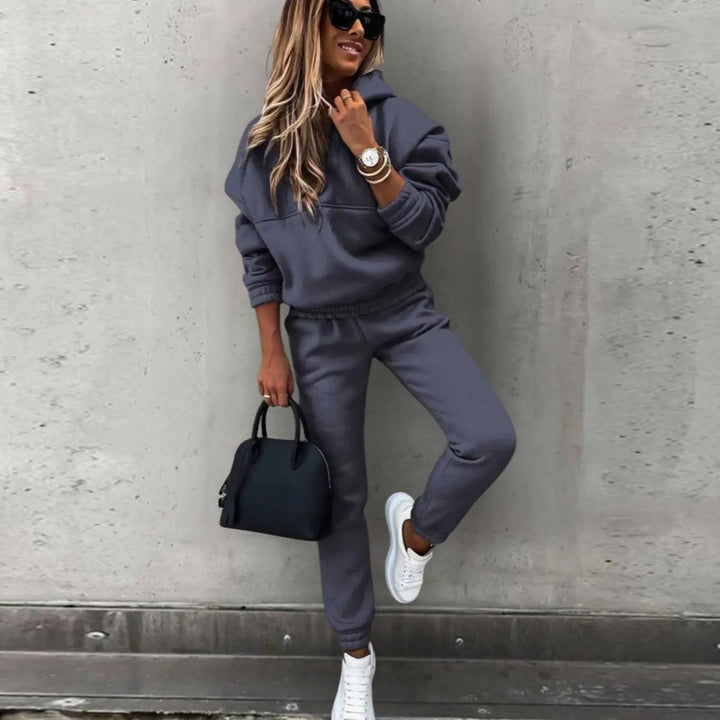 Women's Relaxed Fit Hoodie Joggers Matching Tracksuit Set