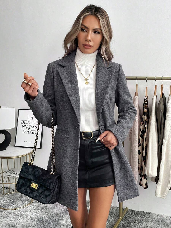 Women's Single Button Pocket Blazer