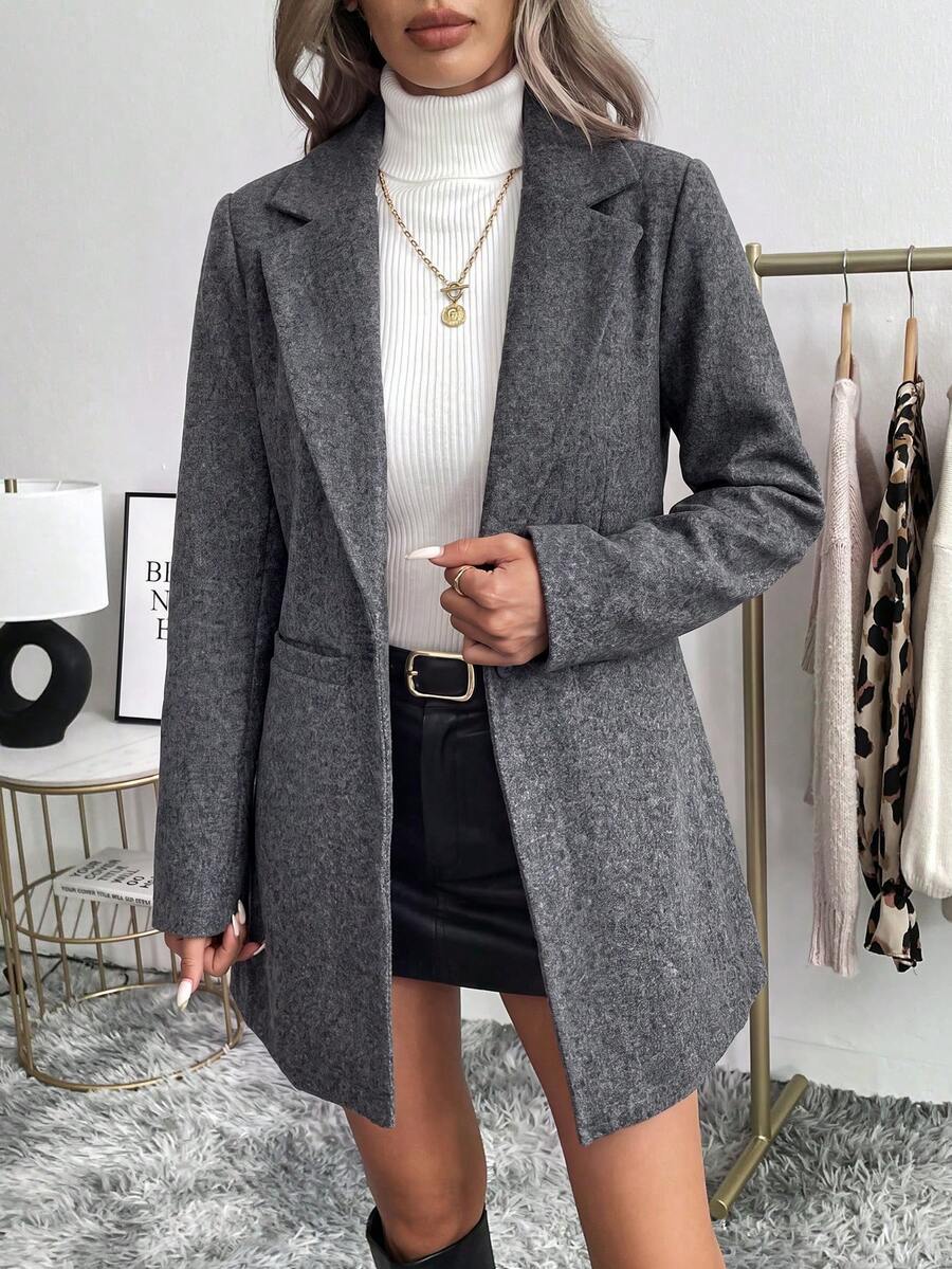 Women's Single Button Pocket Blazer