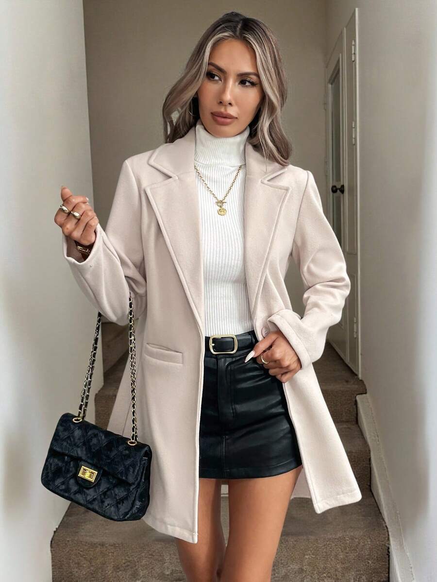 Women's Single Button Pocket Blazer